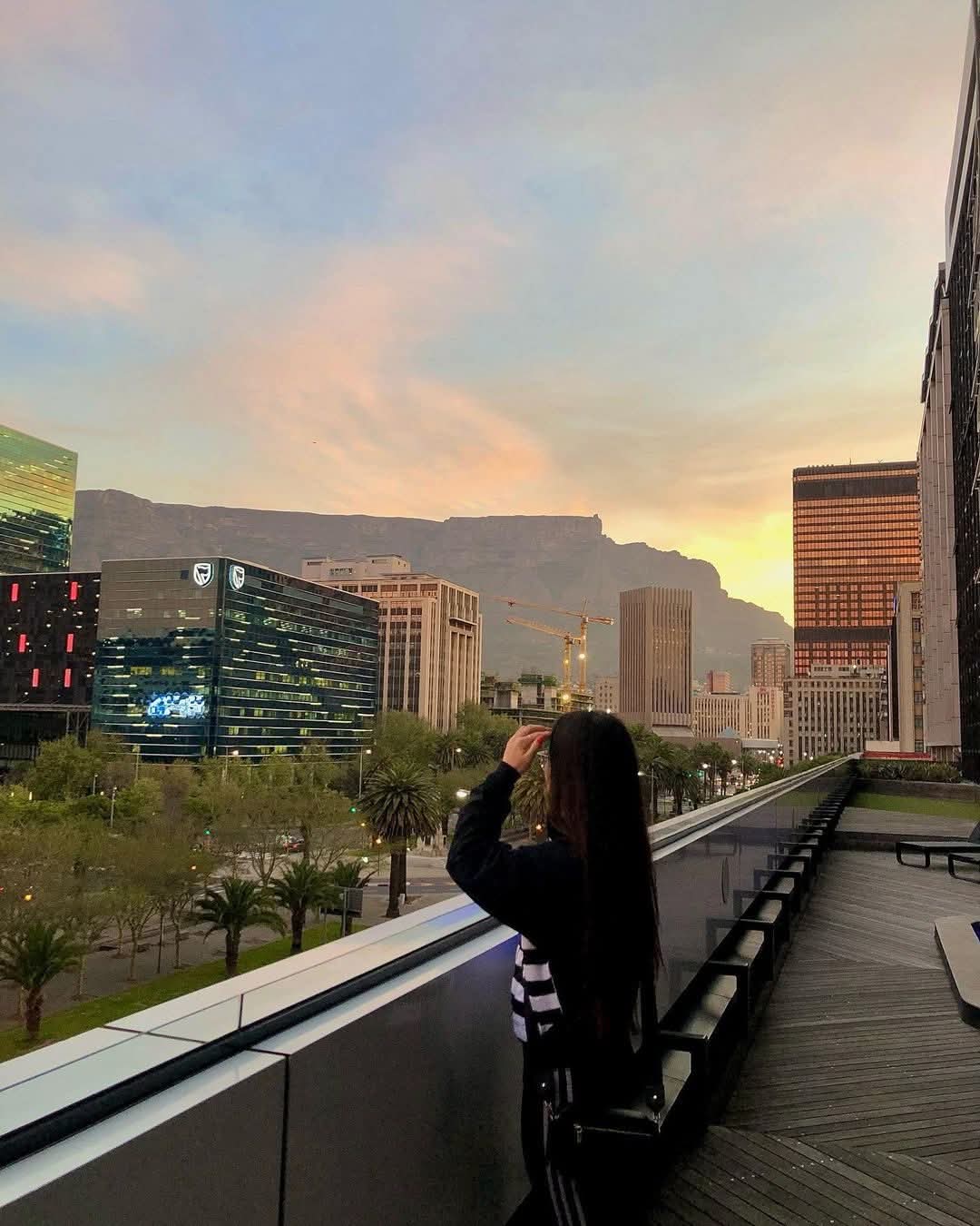 Rooftop Sunset Views over the City