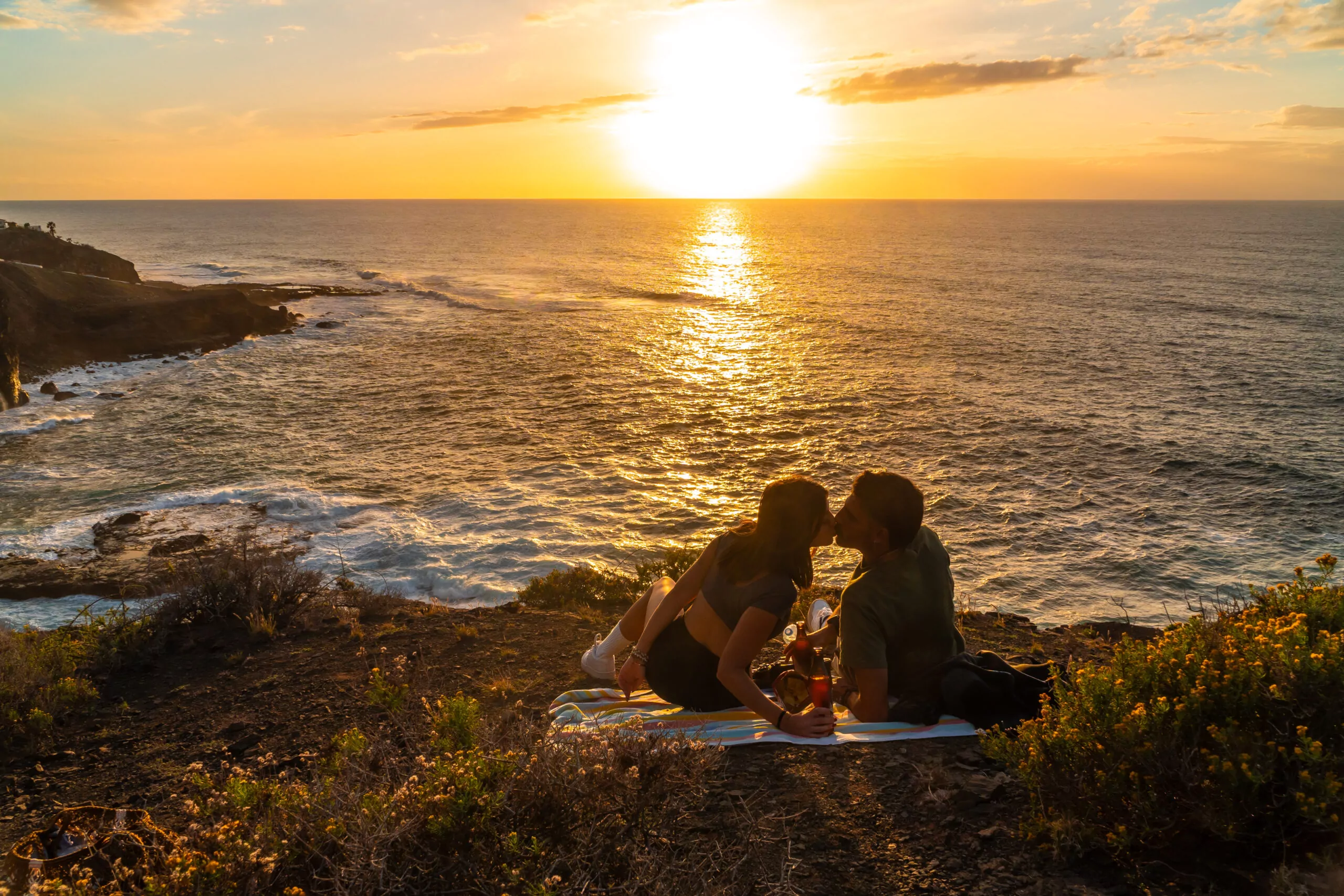 A Romantic Sunset Picnic
